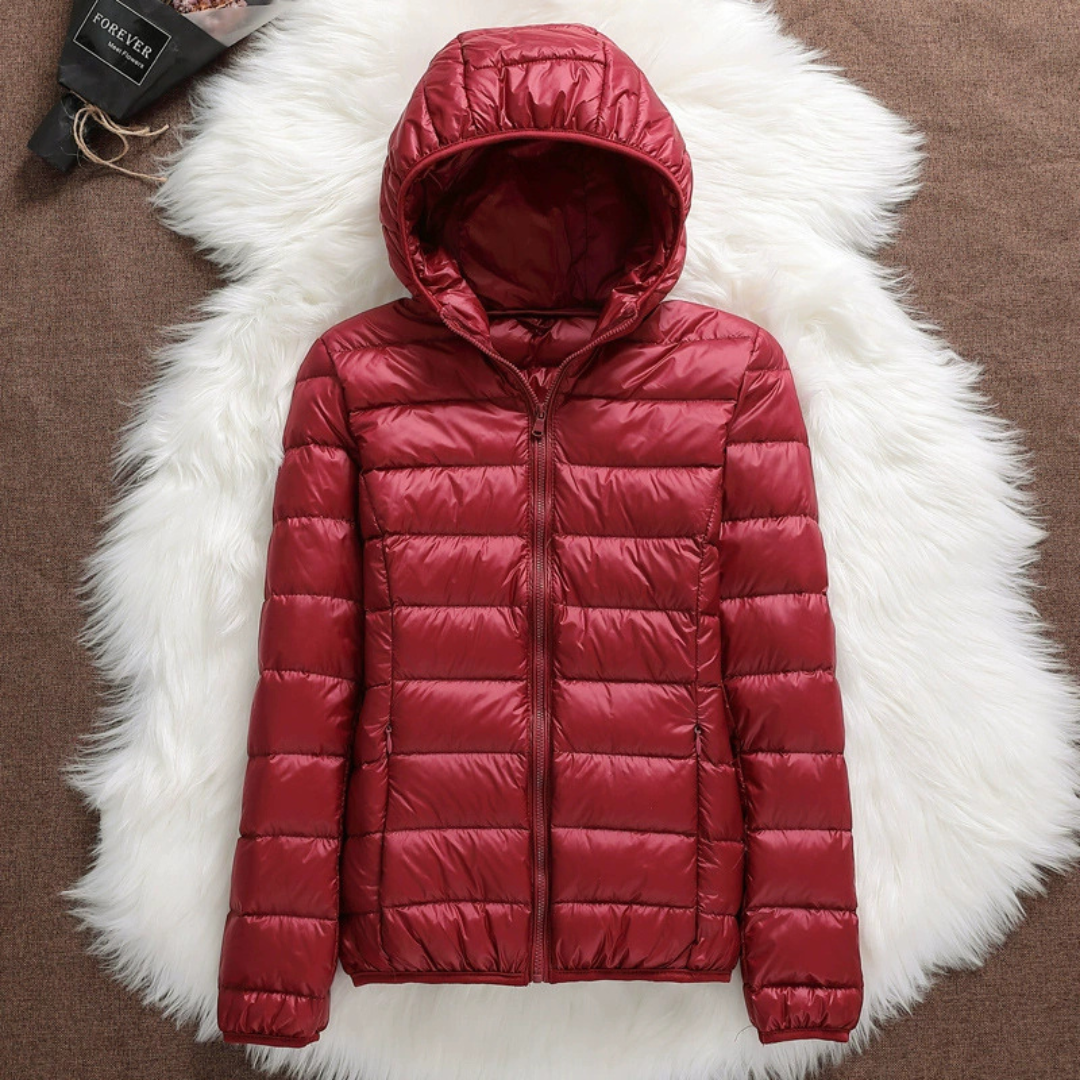 Lieke | Mid-Season Jacket, Dark Red