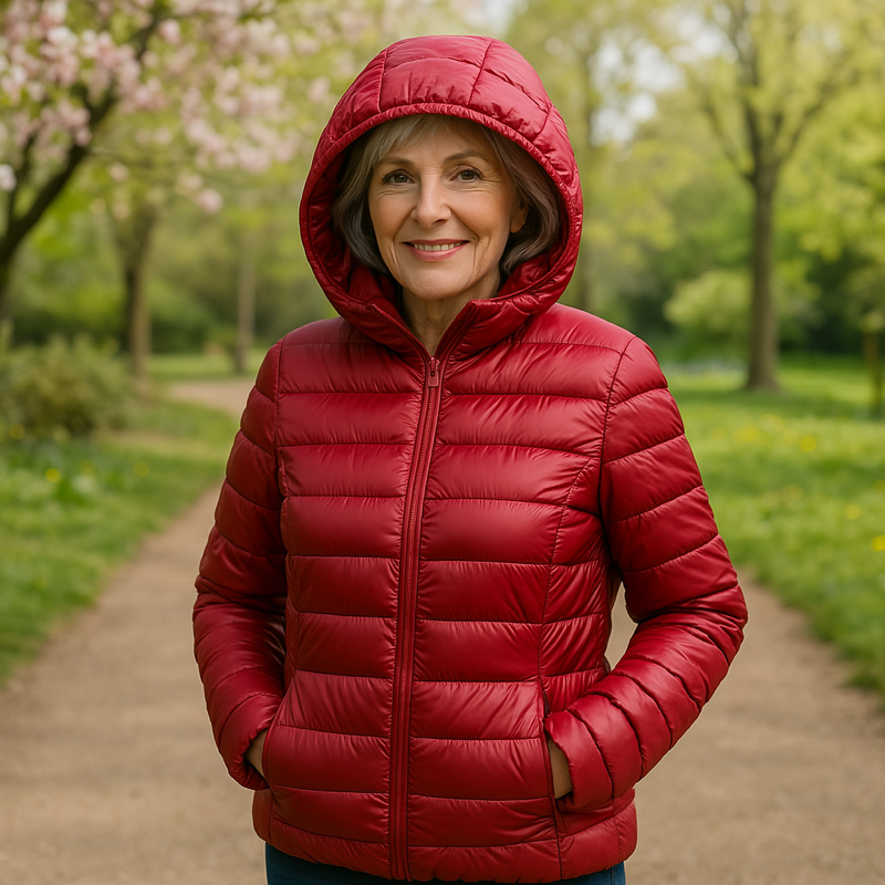 Lieke | Mid-Season Jacket, Dark Red