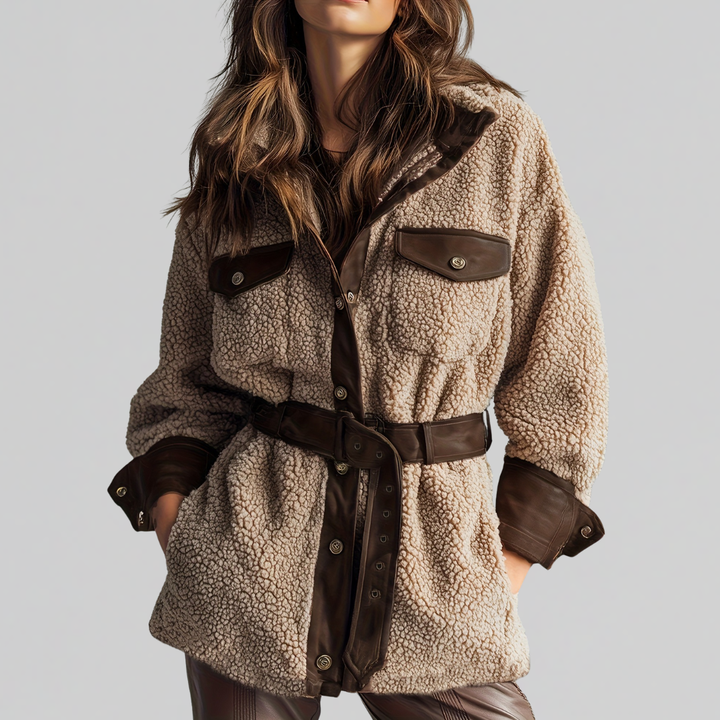 Laura | Teddy Coat with Belt