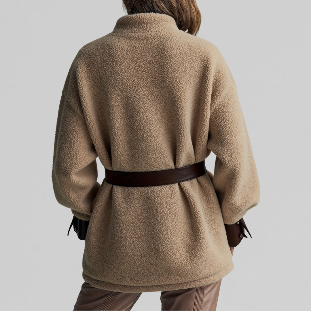 Laura | Teddy Coat with Belt