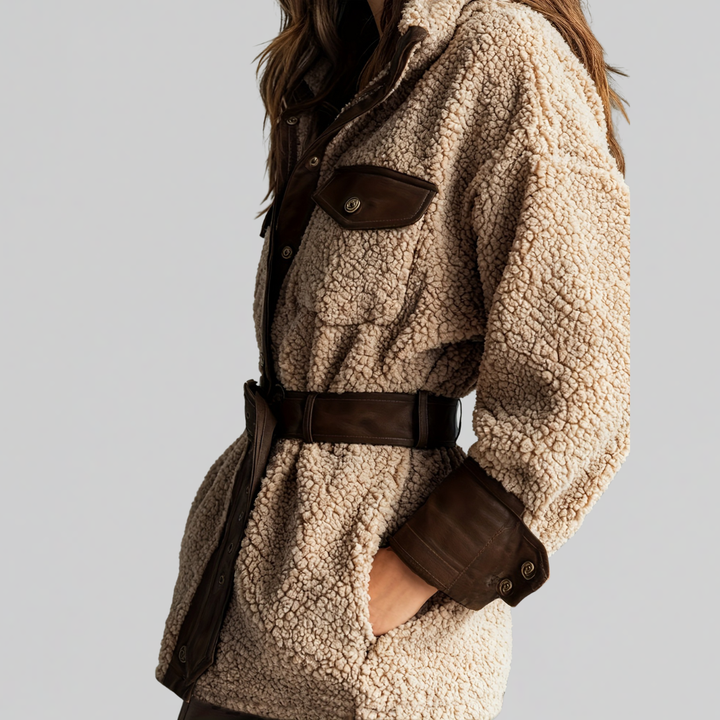 Laura | Teddy Coat with Belt