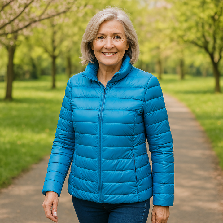 Femke | Mid-Season Jacket, Sky Blue