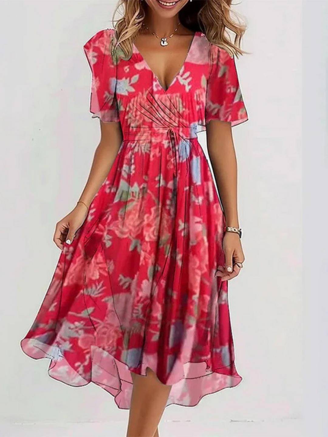 Isa | Summer Dress with Tummy Coverage
