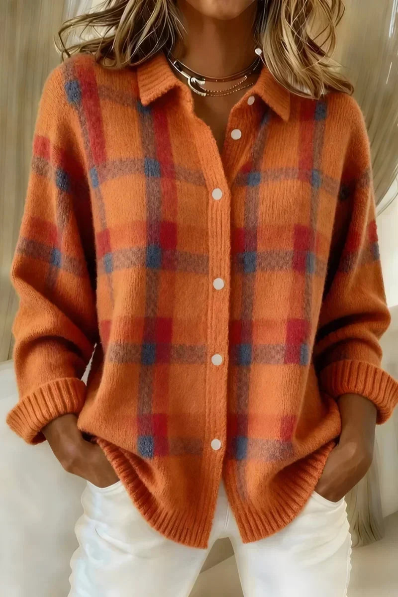 Nienke | Checked Jumper with Buttons