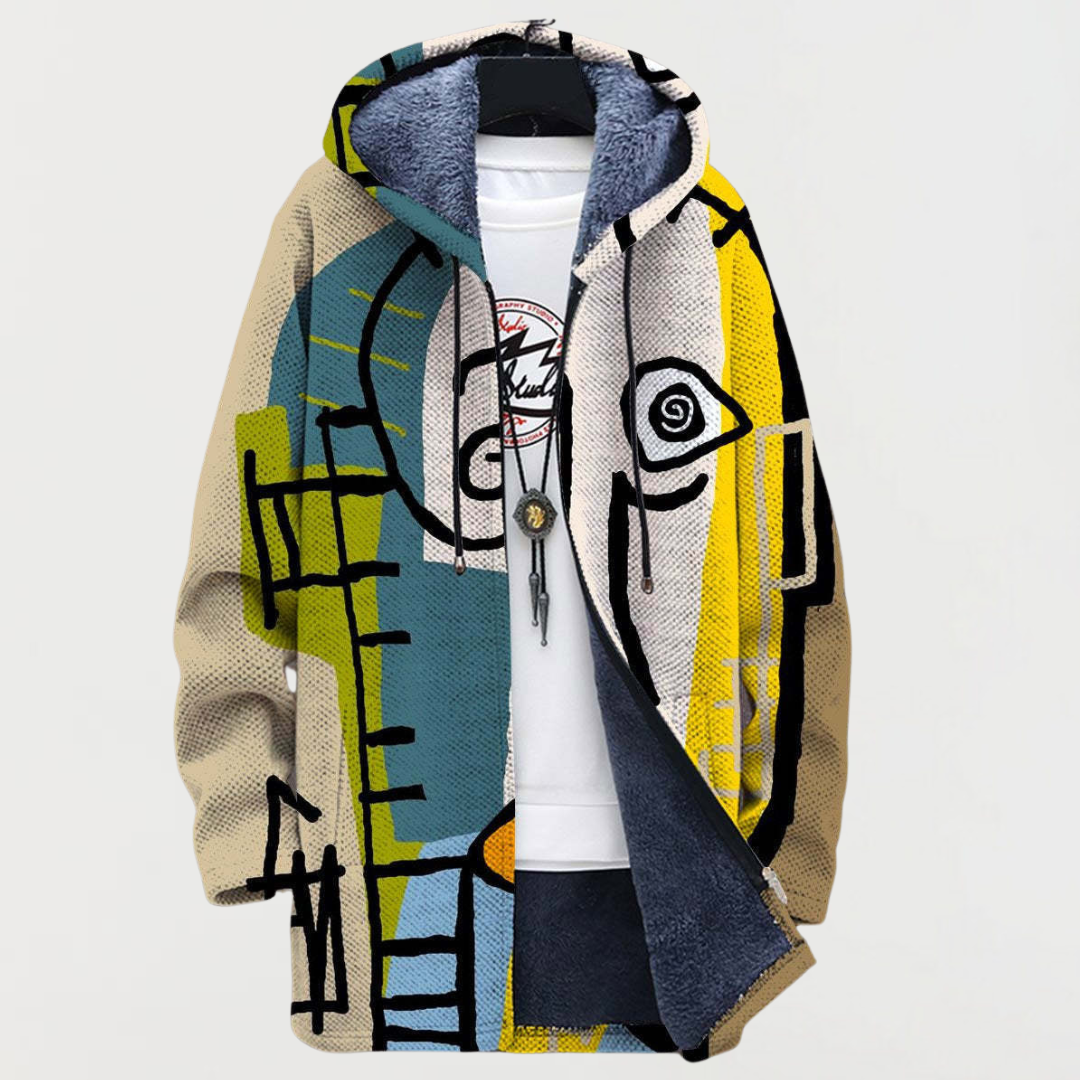 Nathalie | Jacket with Abstract Pattern