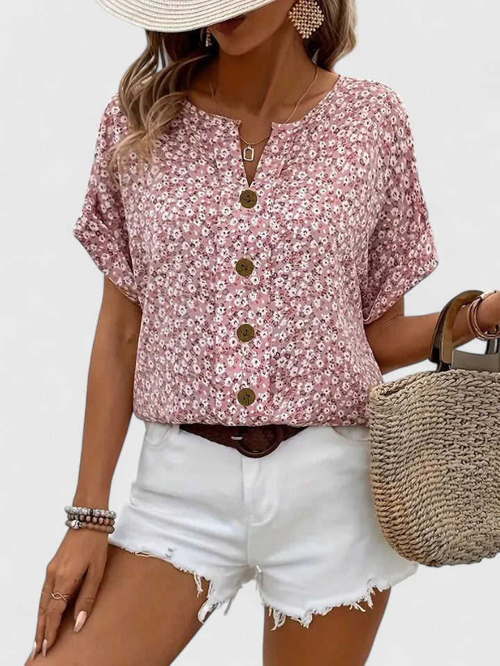Lydia | Elegant Floral Top for Summer