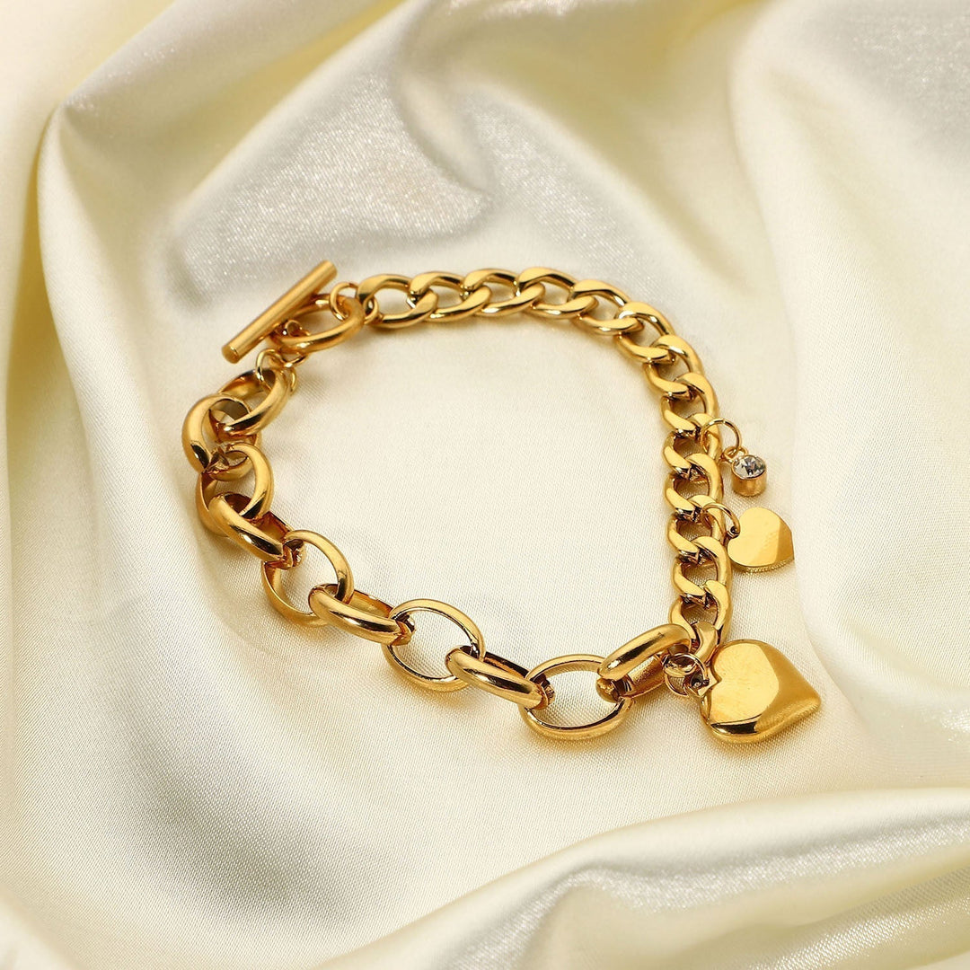 Francis – Gold bracelet with large round links