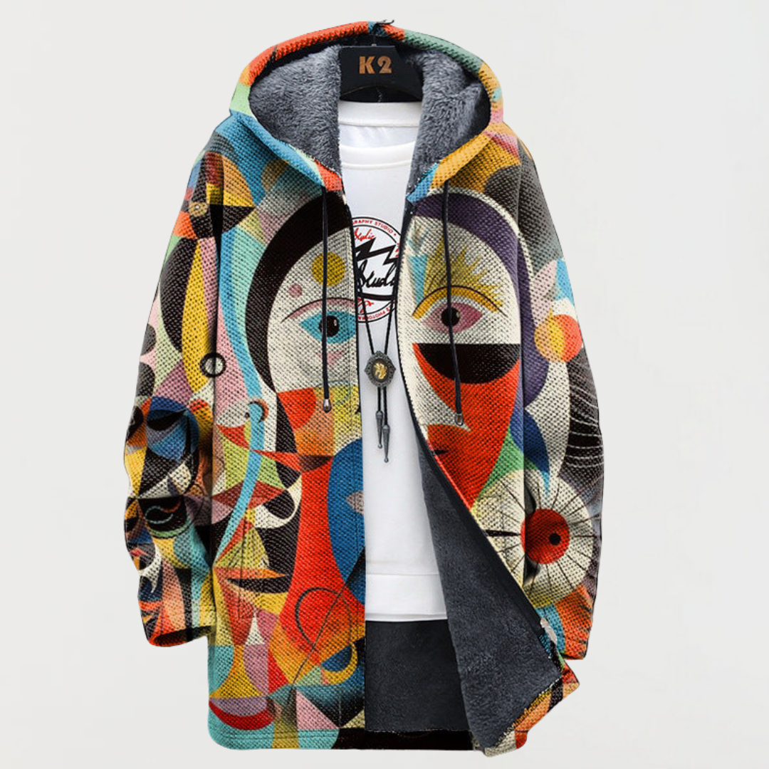 Nathalie | Jacket with Abstract Pattern