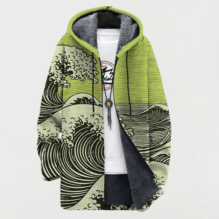 Wilma | Coat with Wave Pattern