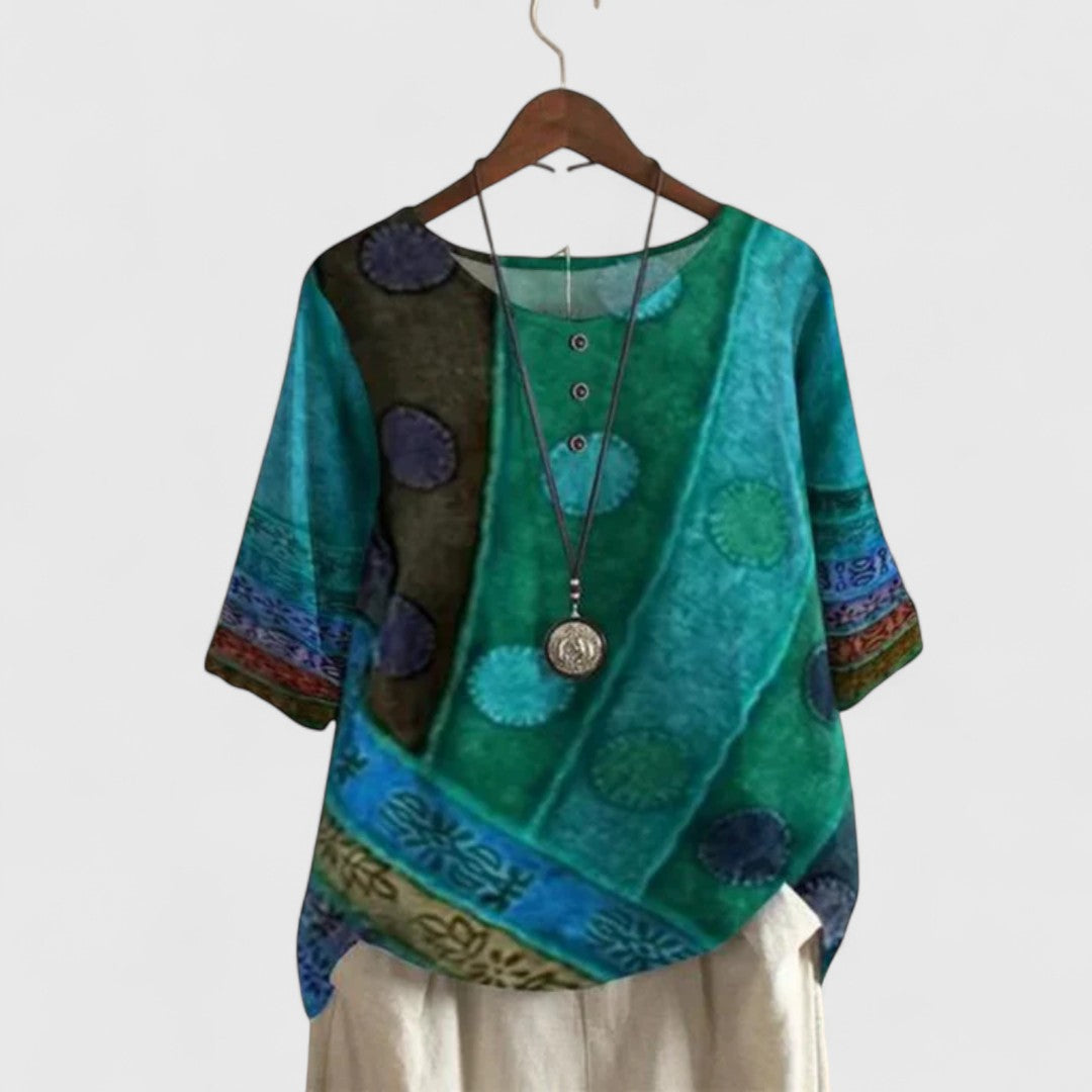 Carine | Elegant Boho Top