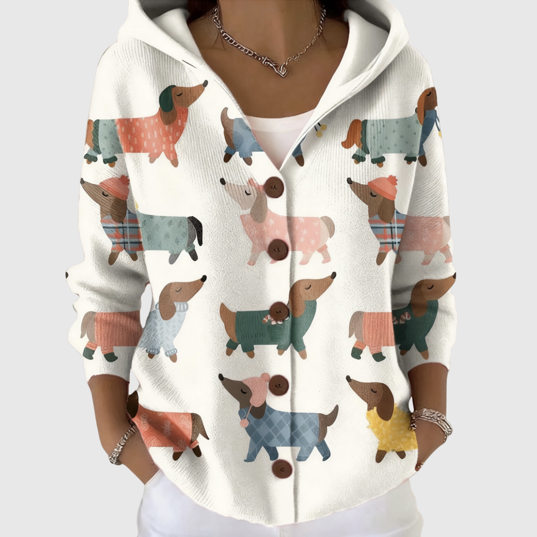 Hilde | Comfortable Knitted Cardigan with Hood