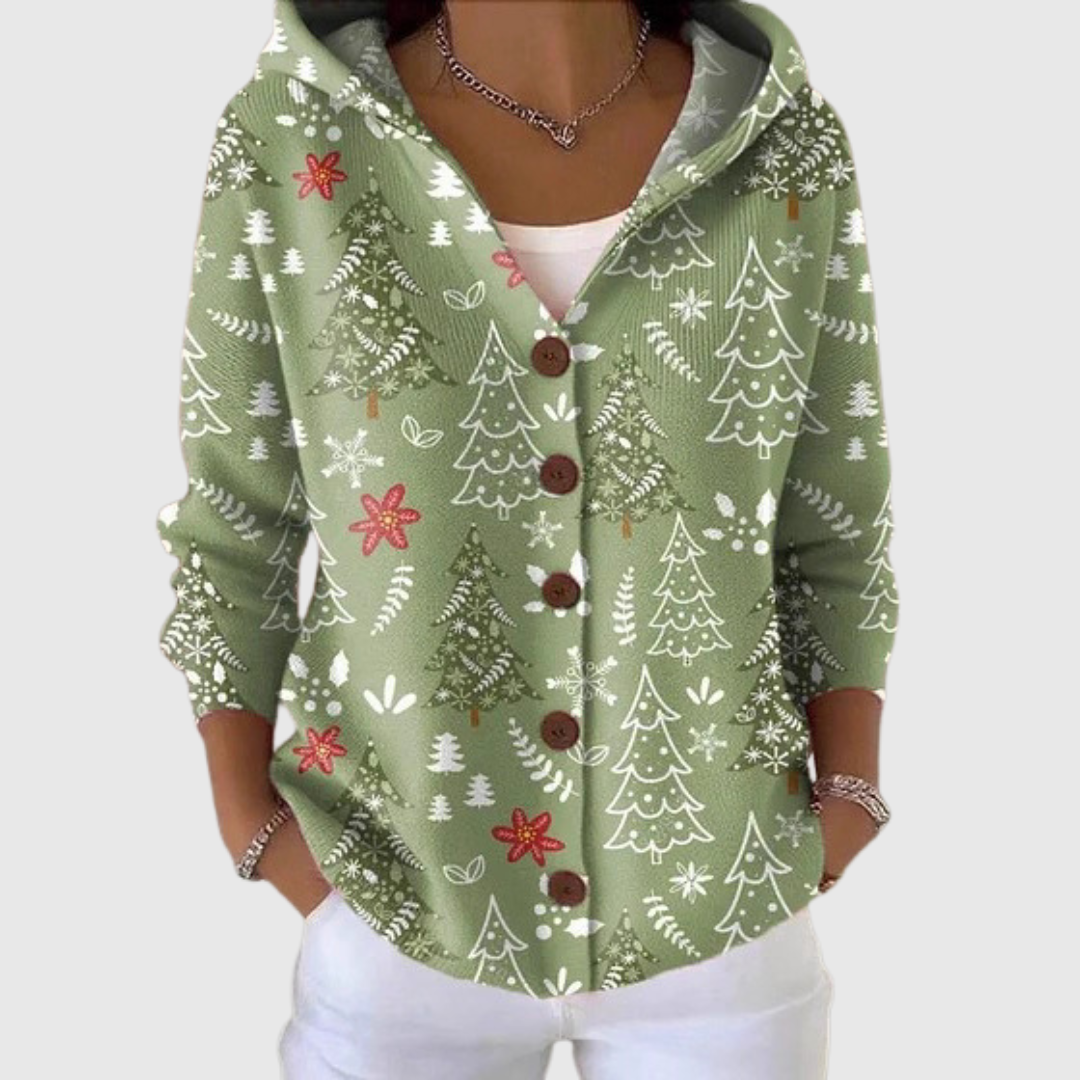 Mirjam | Comfortable knitted cardigan with hood