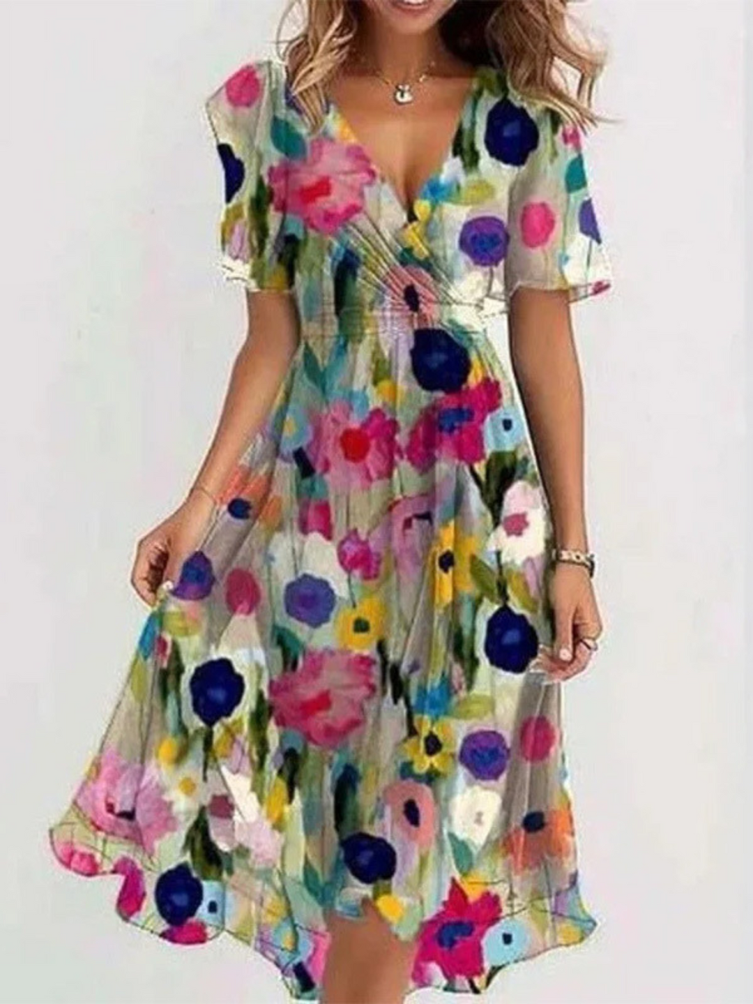 Isa | Summer Dress with Tummy Coverage