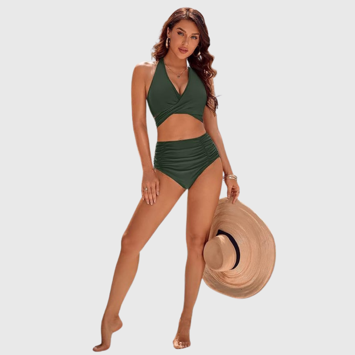 Greetje | Elegant High-Waisted Bikini Set