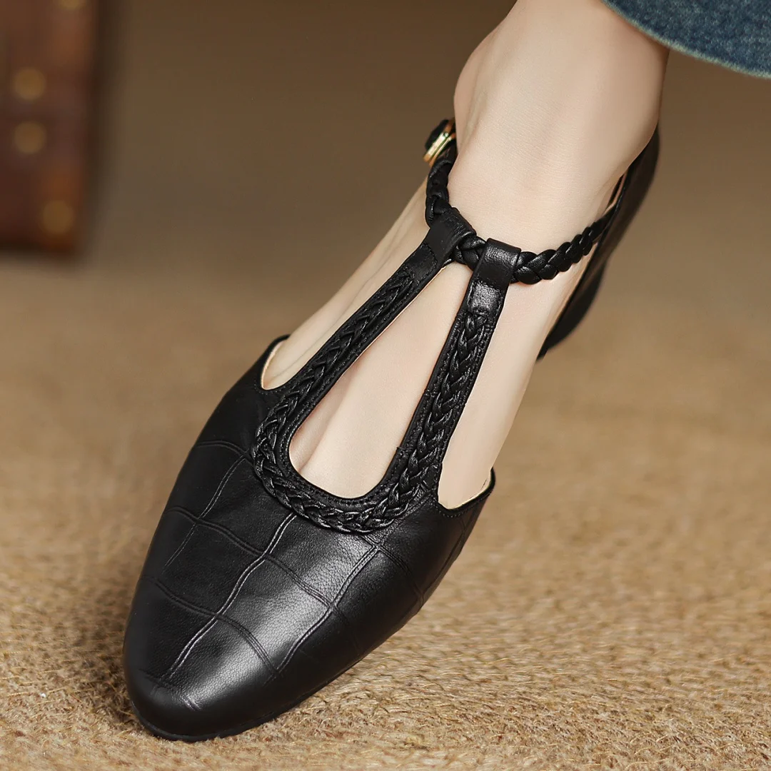 MARIEKE | LEATHER MARY JANES