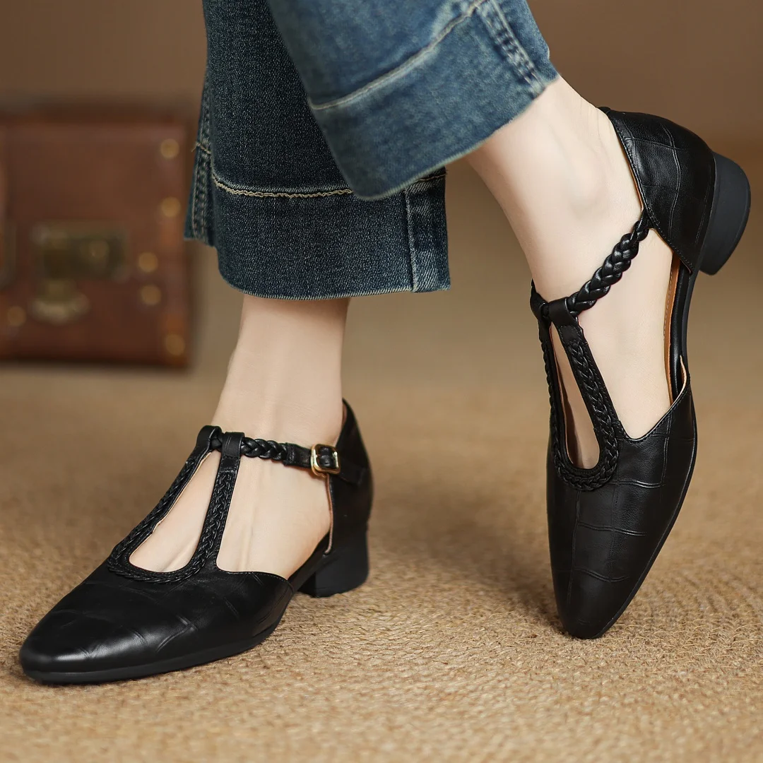 MARIEKE | LEATHER MARY JANES
