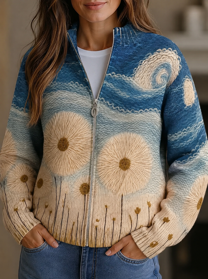 Vincenza™ | Padded Cardigan with Zipper from Dandelion Field