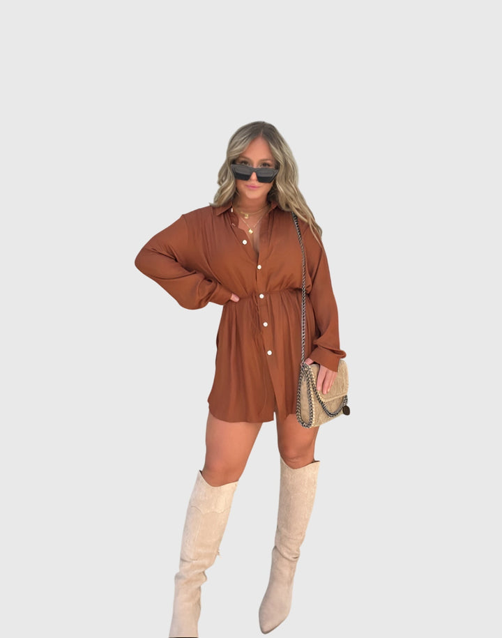 Lotte | Elegant Dungaree Dress