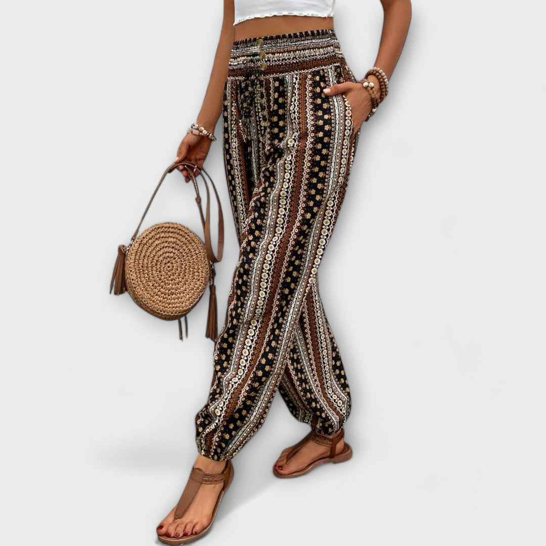Wanda | Trousers with Ethnic Print