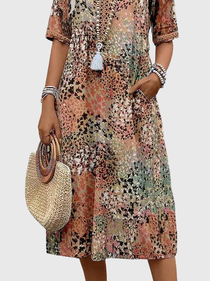 Sophie | Elegant Midi Floral Dress