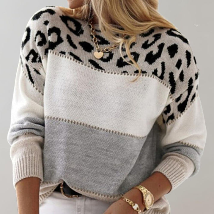 Senna | Sweater and Knitwear with Leopard Accent