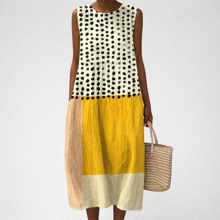 Sybille - Comfortable Summer Dress Without Sleeves