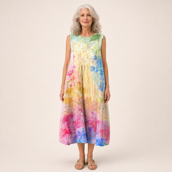 Laurine - Comfortable Summer Dress Without Sleeves