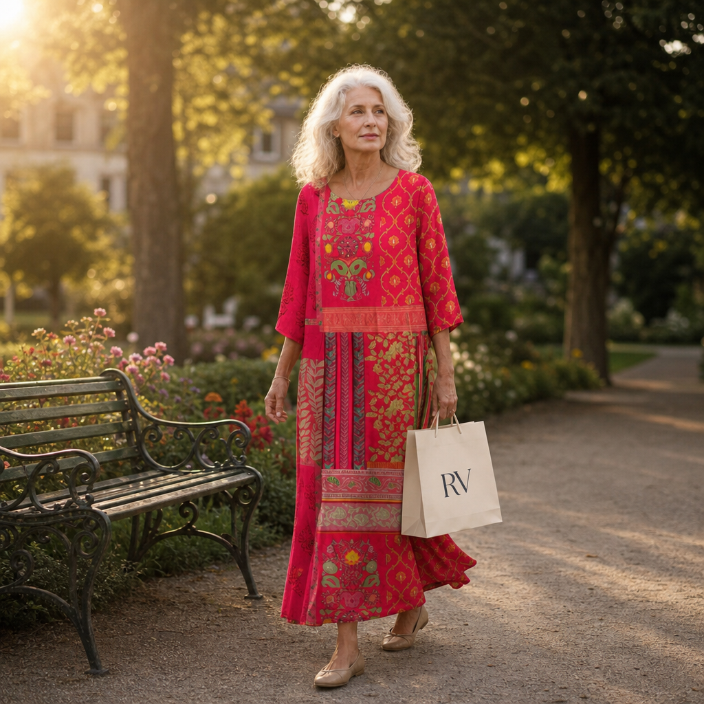 Iris - Long, flowing, chic and comfortable dress