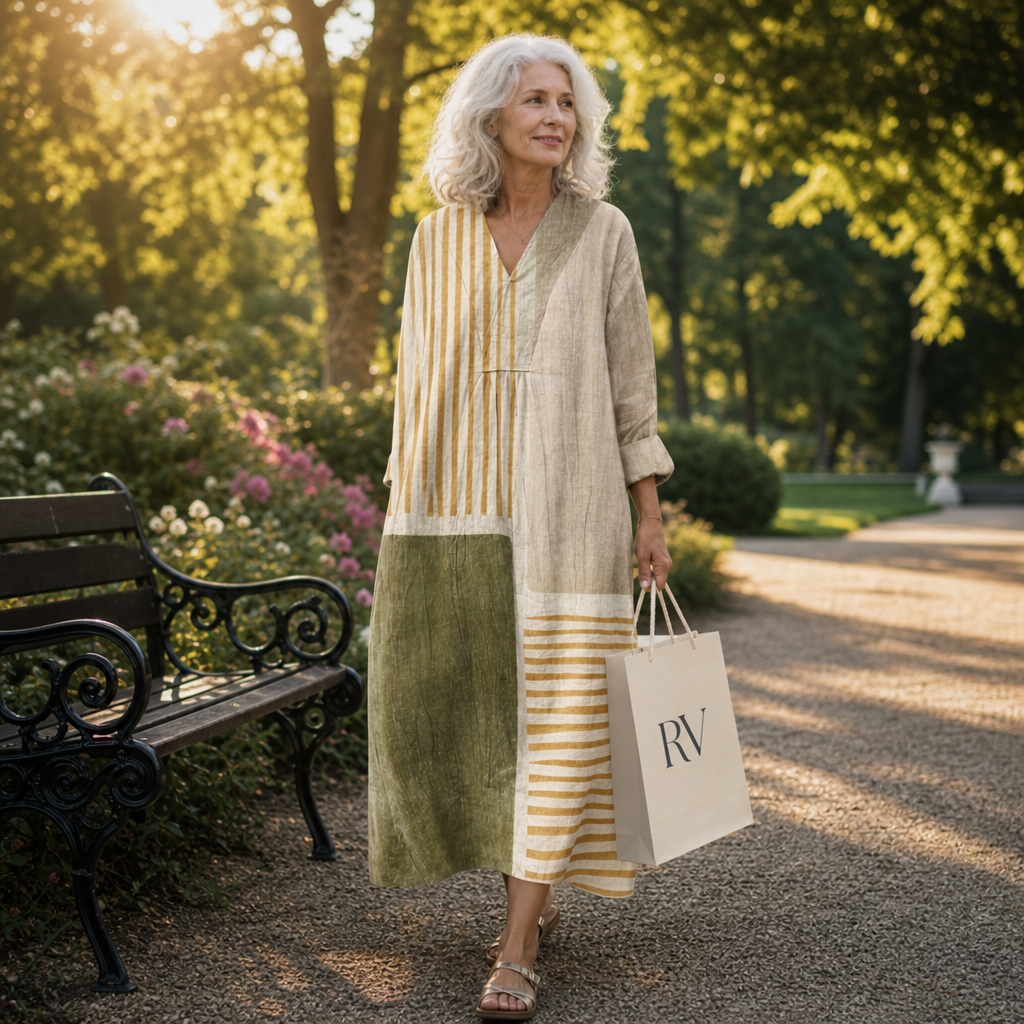 Henriette - Flattering Printed Summer Dress