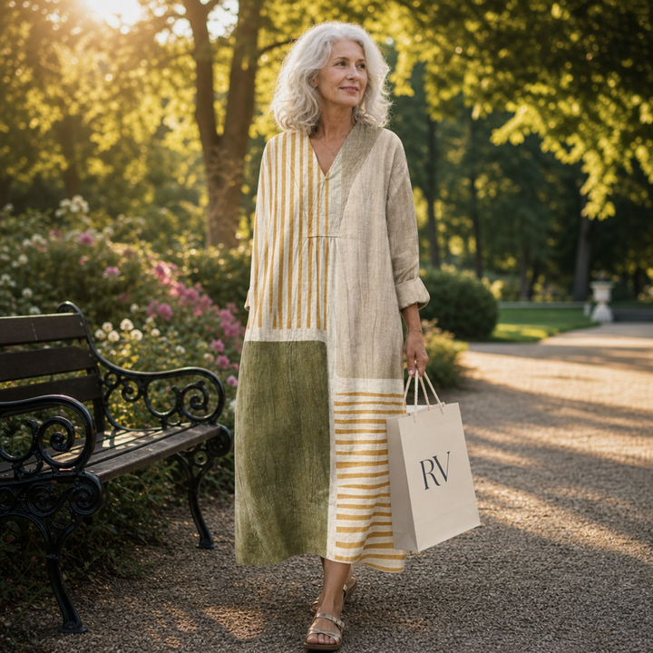 Henriette - Flattering Printed Summer Dress