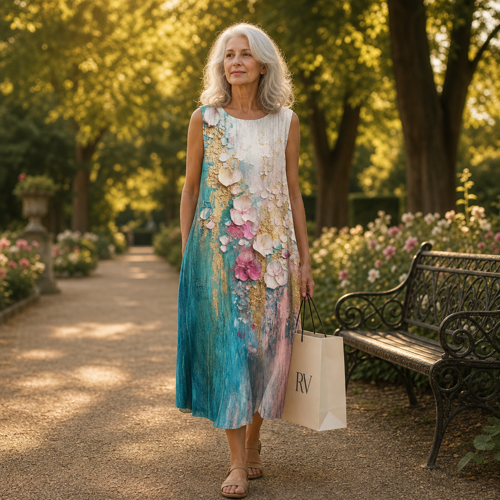 Floriane - Comfortable Summer Dress Without Sleeves