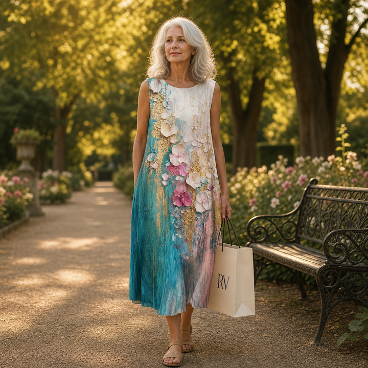 Floriane - Comfortable Summer Dress Without Sleeves