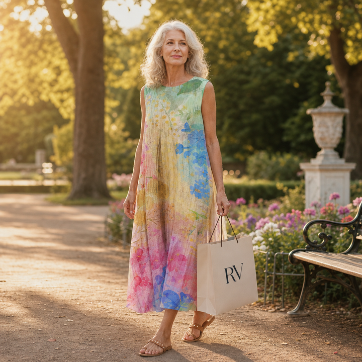 Laurine - Comfortable Summer Dress Without Sleeves