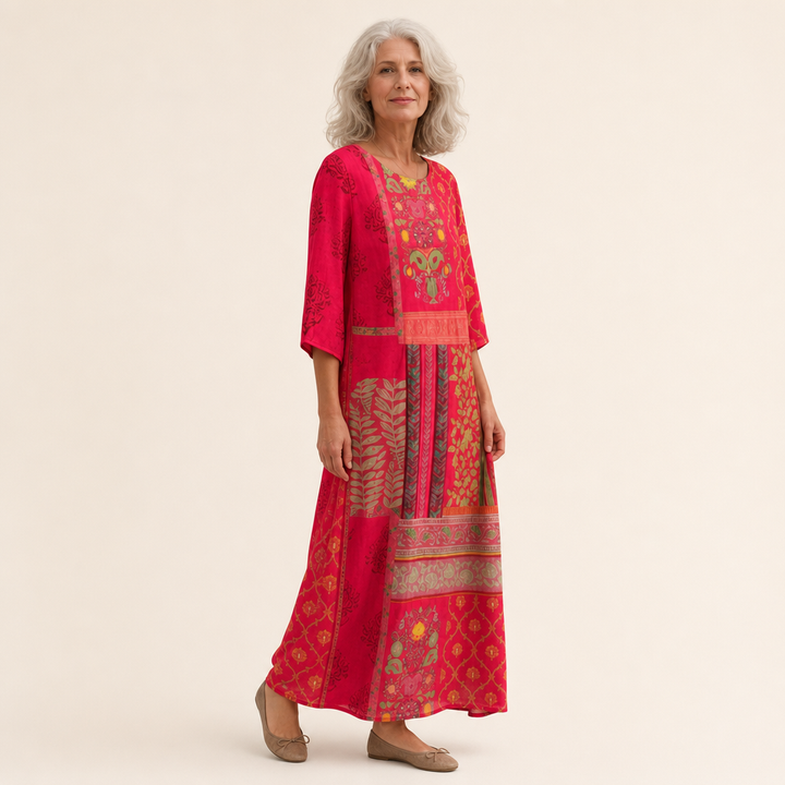 Iris - Long, flowing, chic and comfortable dress