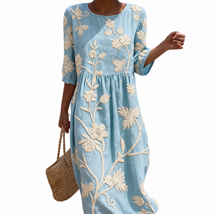 Héloïse - Casual ladies' dress with floral print.