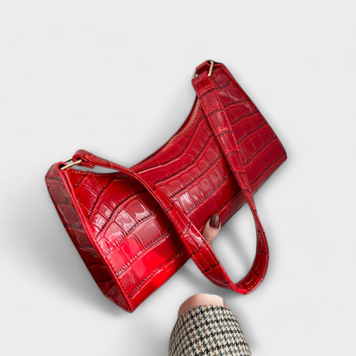 Leonore | Glossy Leather Bag