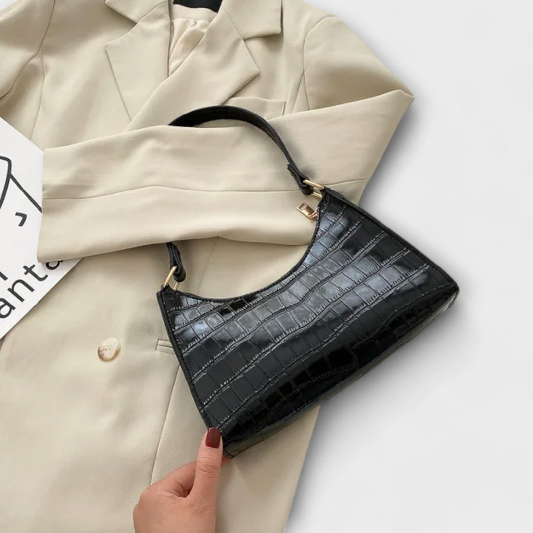 Leonore | Glossy Leather Bag