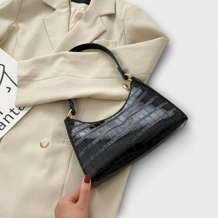 Leonore | Glossy Leather Bag