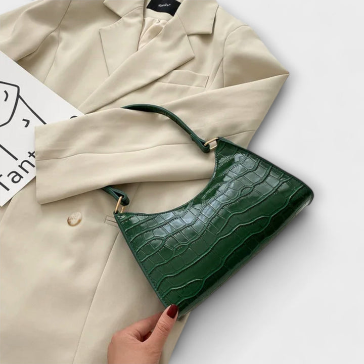 Leonore | Glossy Leather Bag
