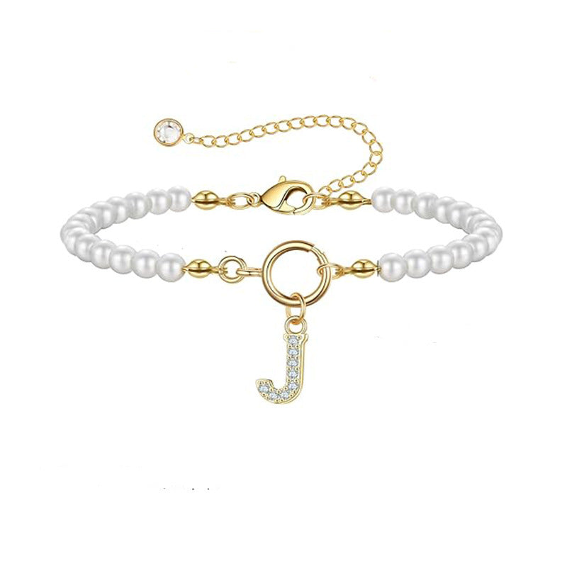 Auden Key Letter Bracelets | Gold