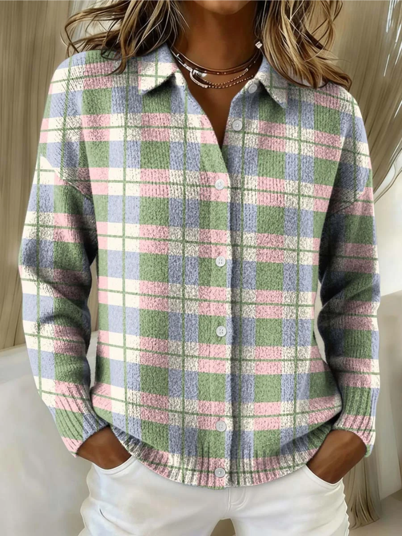 Femke | Pastel-Coloured Knitted Cardigan with Buttons