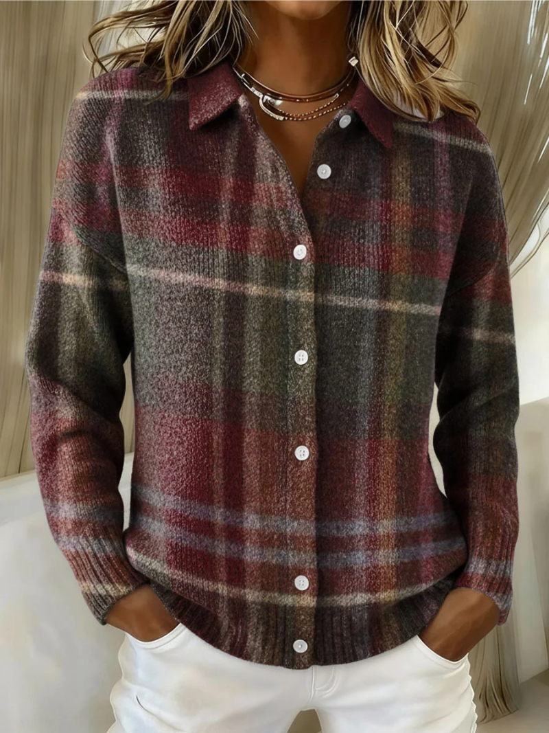 Ingrid | Classic Checked Cardigan