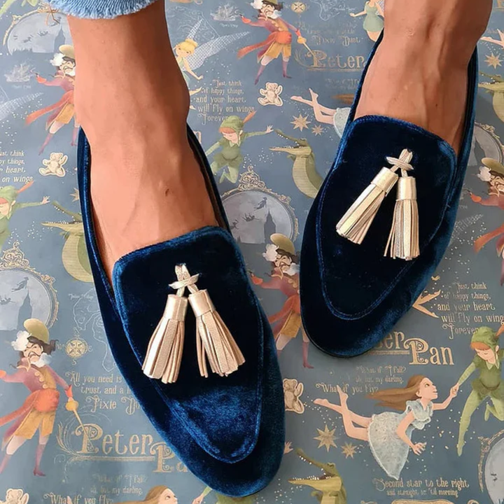 Celestia - Elegant Slip-Ons with Fringing