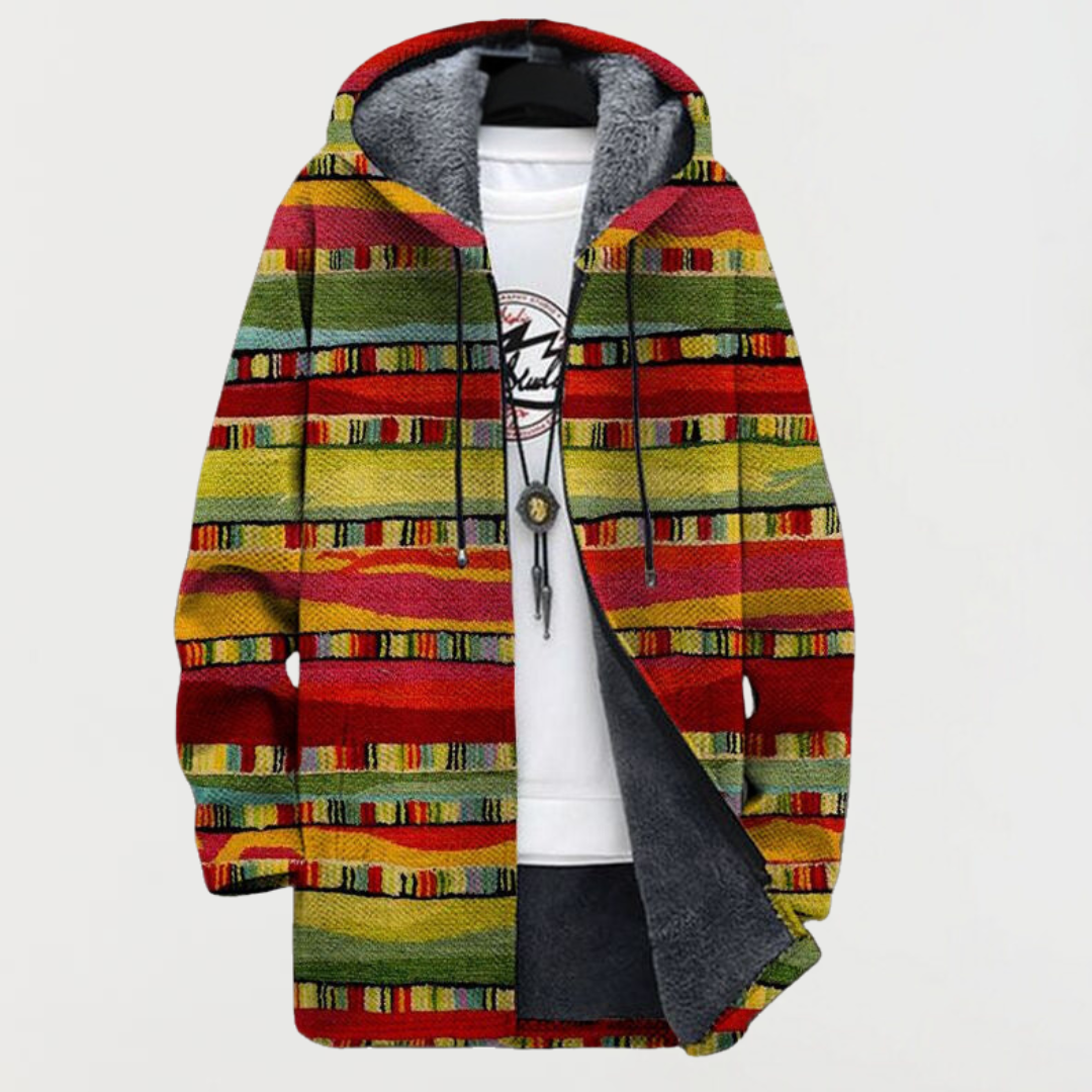 Marlies | Cardigan with Ethnic Stripes