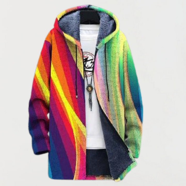 Manon | Jacket with Rainbow Stripes