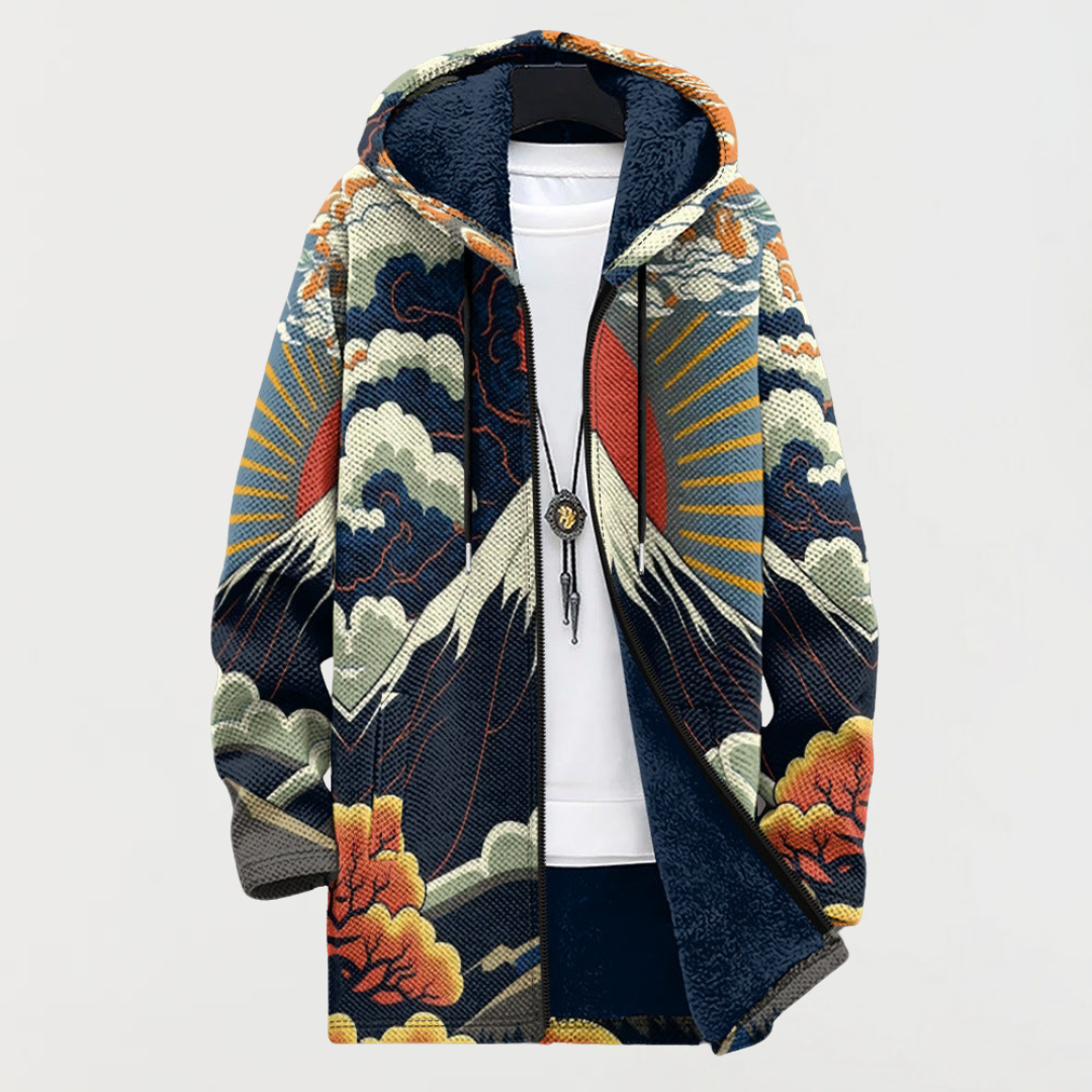 Annemiek | Jacket with mountain morning print