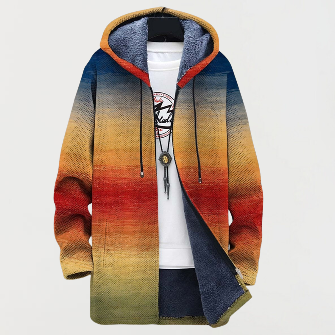 Karin | Coat with Sunset Colour Gradient
