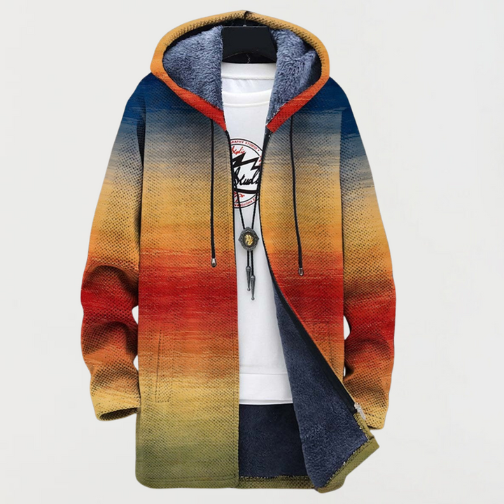 Karin | Coat with Sunset Colour Gradient