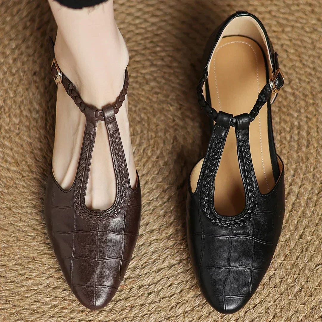 MARIEKE | LEATHER MARY JANES