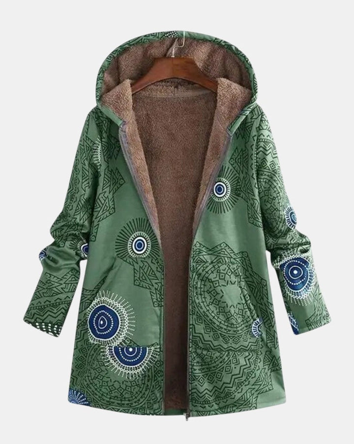 Bregje | Sherpa Jacket with Tribal Pattern